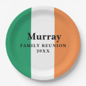 Assiette en papier personnalisée avec le nom de fa (Devant)