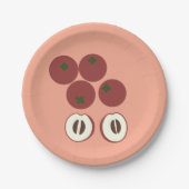 Assiette en papier Pomme Velours (Devant)