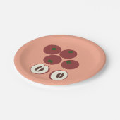 Assiette en papier Pomme Velours (Angle)