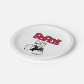 Assiette en papier Popeye (Angle)