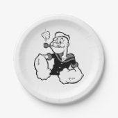 Assiette en papier Popeye (Devant)