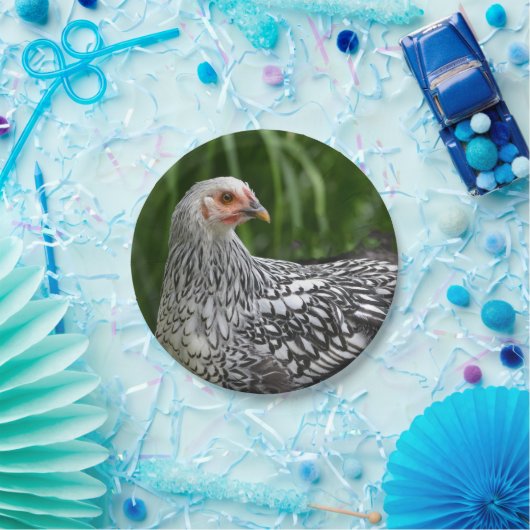 Assiette en papier Poule (Fête)