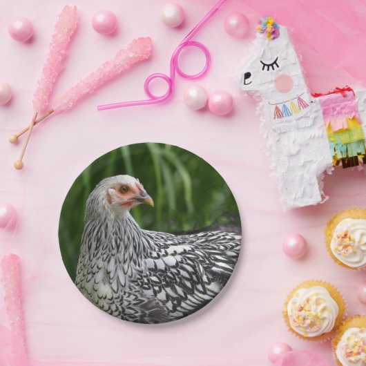 Assiette en papier Poule (Fête)