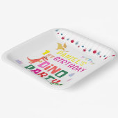Assiette en papier pour anniversaire d'enfants (Angulaire)