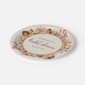 Assiette en papier pour Baby Shower d'automne (Angle)