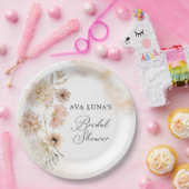 Assiette en papier pour Baby Shower de mariage flo (Fête)