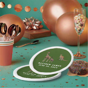 Assiette en papier pour Baby Shower sur le thème d