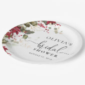 Assiette en papier pour Baby Shower sur le thème d (Angle)