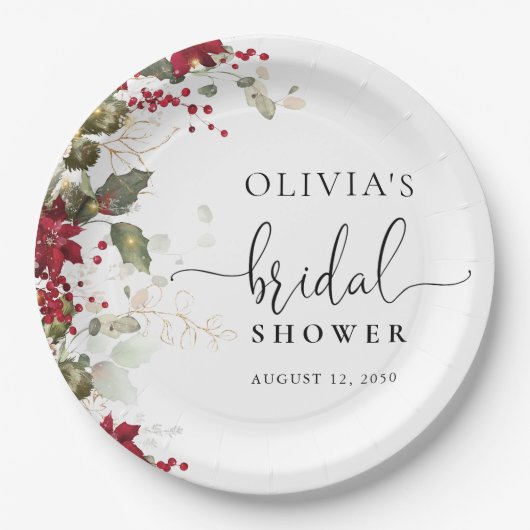 Assiette en papier pour Baby Shower sur le thème d (Devant)