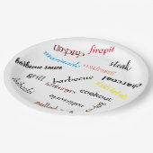 Assiette en papier pour barbecue (Angle)