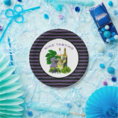 Assiette en papier pour dégustation de vin moderne (Fête)