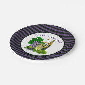 Assiette en papier pour dégustation de vin moderne (Angle)