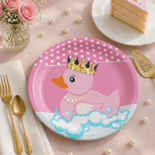 Assiette en papier pour fête d'anniversaire Canard