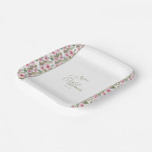 Assiette en papier pour fête pour une baby shower  (Angulaire)