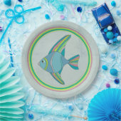 Assiette en papier pour friture de poisson (Fête)