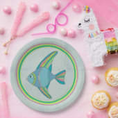 Assiette en papier pour friture de poisson (Fête)