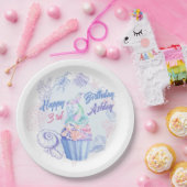 Assiette en papier pour gâteau en forme de queue d (Fête)