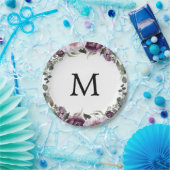 Assiette en papier pour la douche de mariée à mono (Fête)