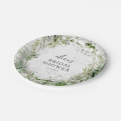 Assiette en papier pour la fête de mariage Greener (Angle)