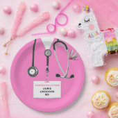 Assiette en papier pour la fête de remise des dipl (Fête)