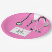 Assiette en papier pour la fête de remise des dipl (Angle)