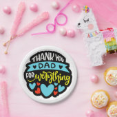 Assiette en papier pour la fête des pères (Fête)