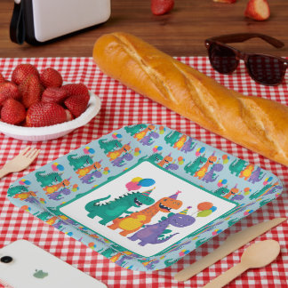 Assiette en papier pour le 1er anniversaire de Lit