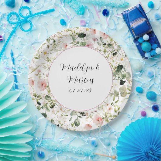 Assiette en papier pour réception de mariage aux f (Fête)