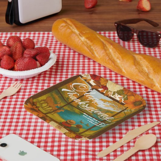 Assiette en papier pour Thanksgiving (Pique-nique)