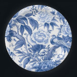 Assiette en papier pour thé à la chinoise bleue et<br><div class="desc">Ajoutez une touche d'élégance à votre prochaine fête avec ces magnifiques assiettes en papier à motif chinoiserie bleu et blanc. Parfaites pour servir des douceurs et des friandises avec style. Élevez votre décor de table lors de votre prochaine douche de mariée, fête d'anniversaire ou baby shower avec ces assiettes exquises...</div>