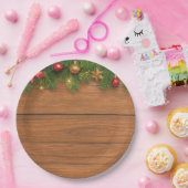 Assiette en papier pour un Noël rustique – Fêtes d (Fête)