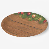 Assiette en papier pour un Noël rustique – Fêtes d (Angle)