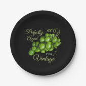 Assiette en papier Raisins (Devant)