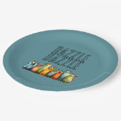 Assiette en papier Razzle Dazzle (Angle)