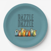 Assiette en papier Razzle Dazzle (Devant)