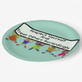 Assiette En Papier Respectez-Vous (Angle)