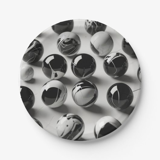 Assiette en papier ronde de 7" (Devant)