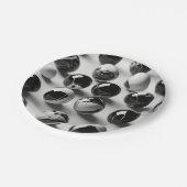 Assiette en papier ronde de 7" (Angle)