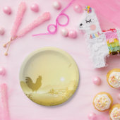 Assiette en papier ronde de 7" Sunny Morning Farm (Fête)