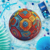 Assiette en papier ronde de 9" (Fête)