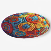 Assiette en papier ronde de 9" (Angle)