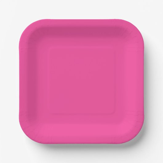 Assiette en papier rose (Recto)