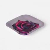 Assiette en papier rose (Angulaire)