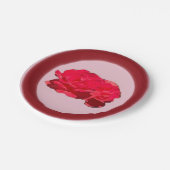 Assiette en papier rose (Angle)