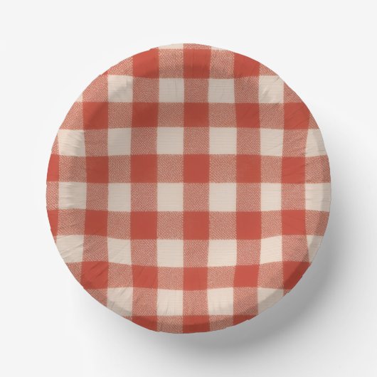 Assiette en papier rouge (Recto)