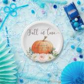 Assiette en papier rustique citrouille coup de fou (Fête)