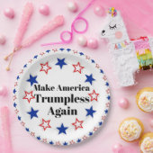 Assiette en papier sans Trump (Fête)