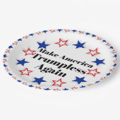 Assiette en papier sans Trump (Angle)