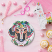 Assiette en papier saucisson (Fête)