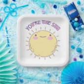 Assiette en papier soleil (Fête)